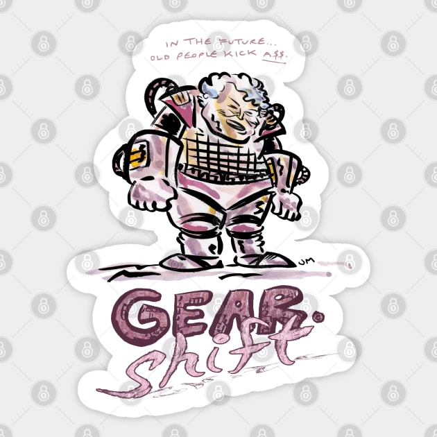 Gear Shift Sticker by captainhuzzah